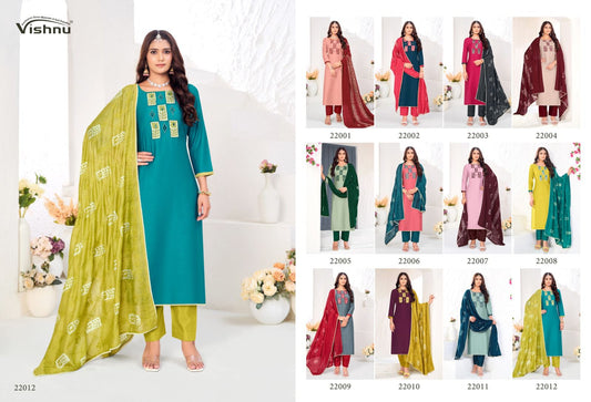 New Niyati Vishnu Impex Vetican Silk Pant Style Suits Wholesaler India