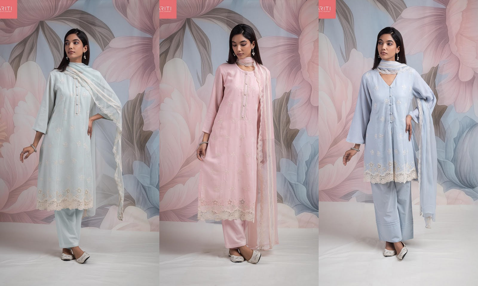 New Noha Naariti Cotton Linen Pant Style Suits Wholesale Rate