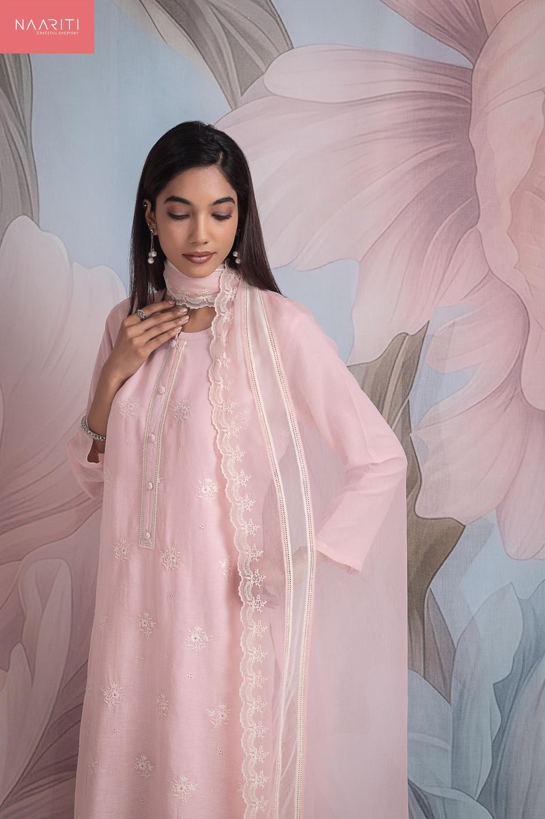 New Noha Naariti Cotton Linen Pant Style Suits Wholesale Rate