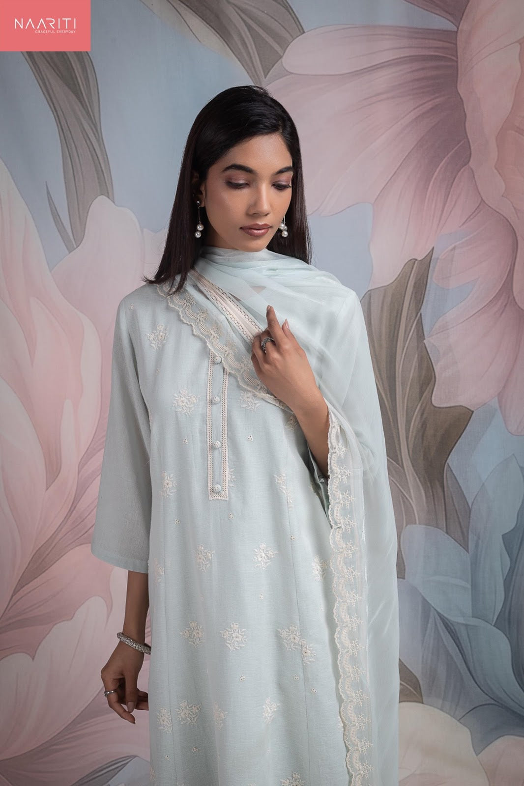 New Noha Naariti Cotton Linen Pant Style Suits Wholesale Rate