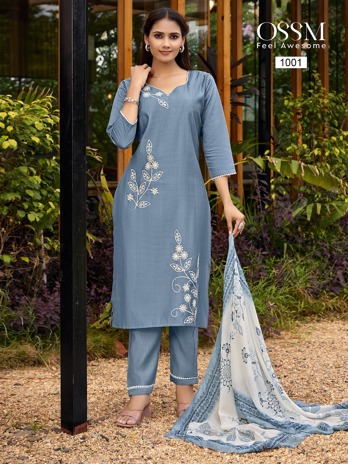 New Noor Ossm Vetican Silk Readymade Pant Style Suits Wholesale Price
