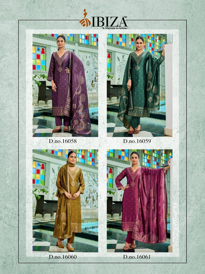 New Olivia Ibiza Banglori Silk Pant Style Suits Wholesale Price