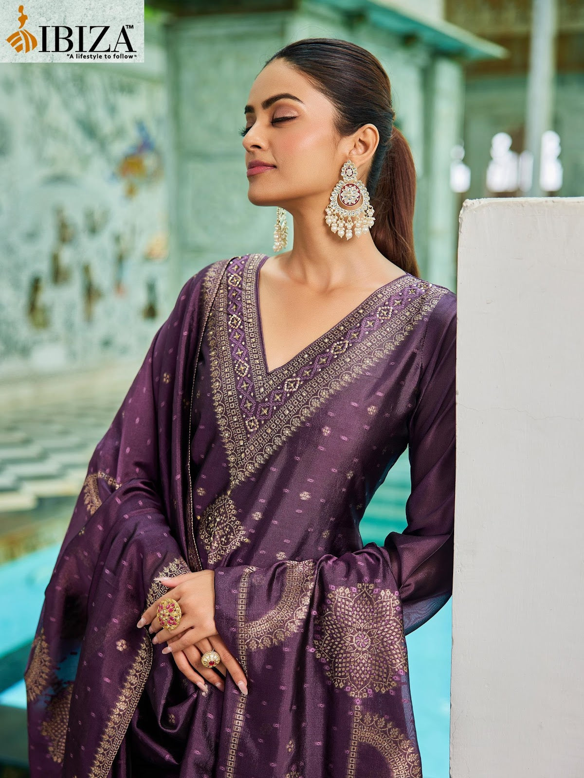 New Olivia Ibiza Banglori Silk Pant Style Suits Wholesale Price