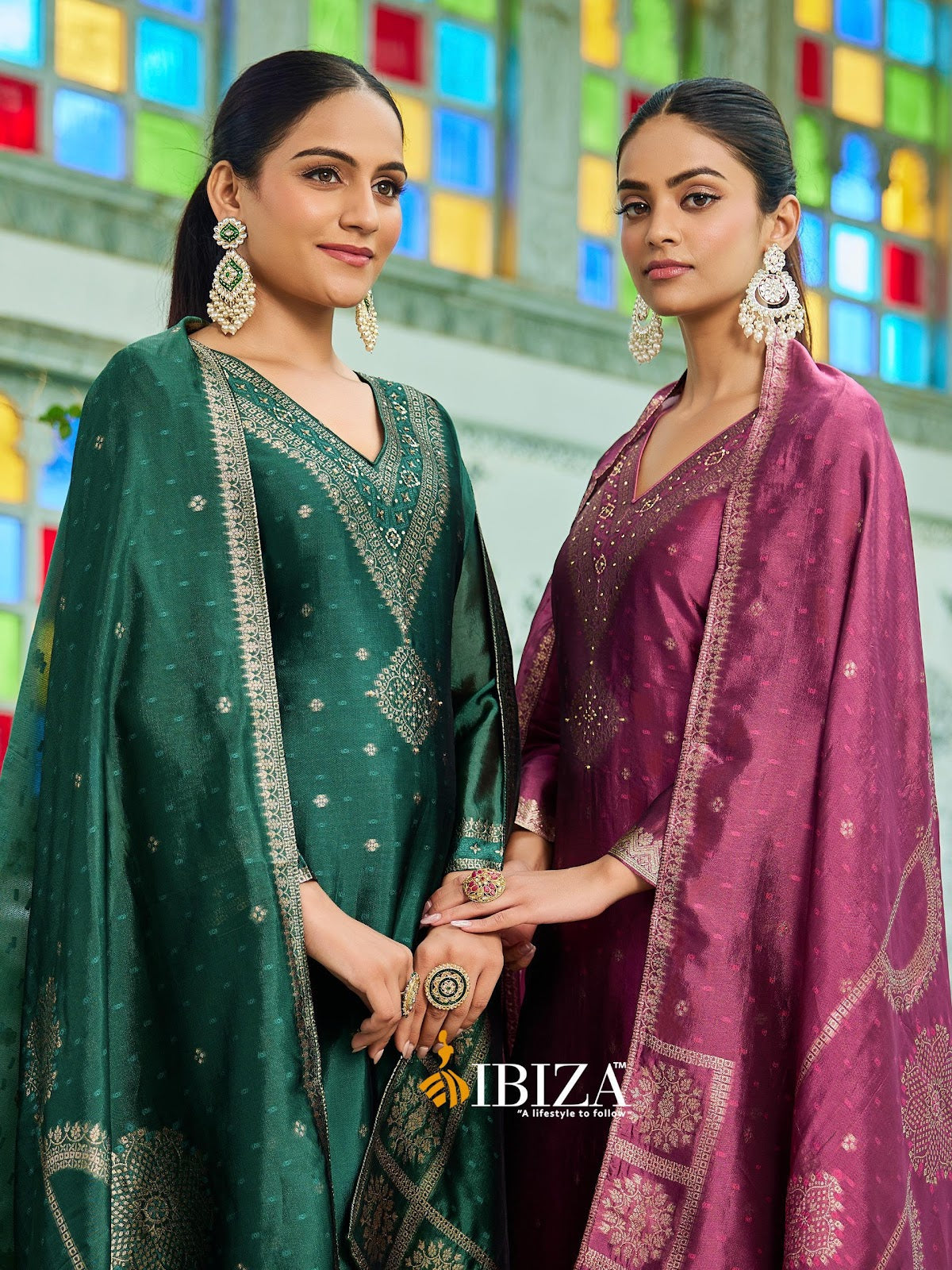 New Olivia Ibiza Banglori Silk Pant Style Suits Wholesale Price