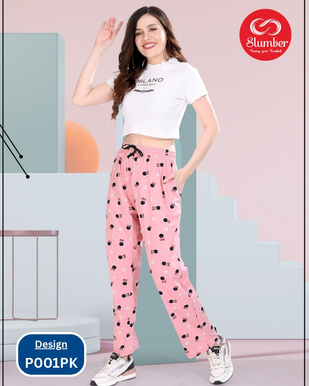 New P001 Slumber Cotton Women Night Lower Wholesaler