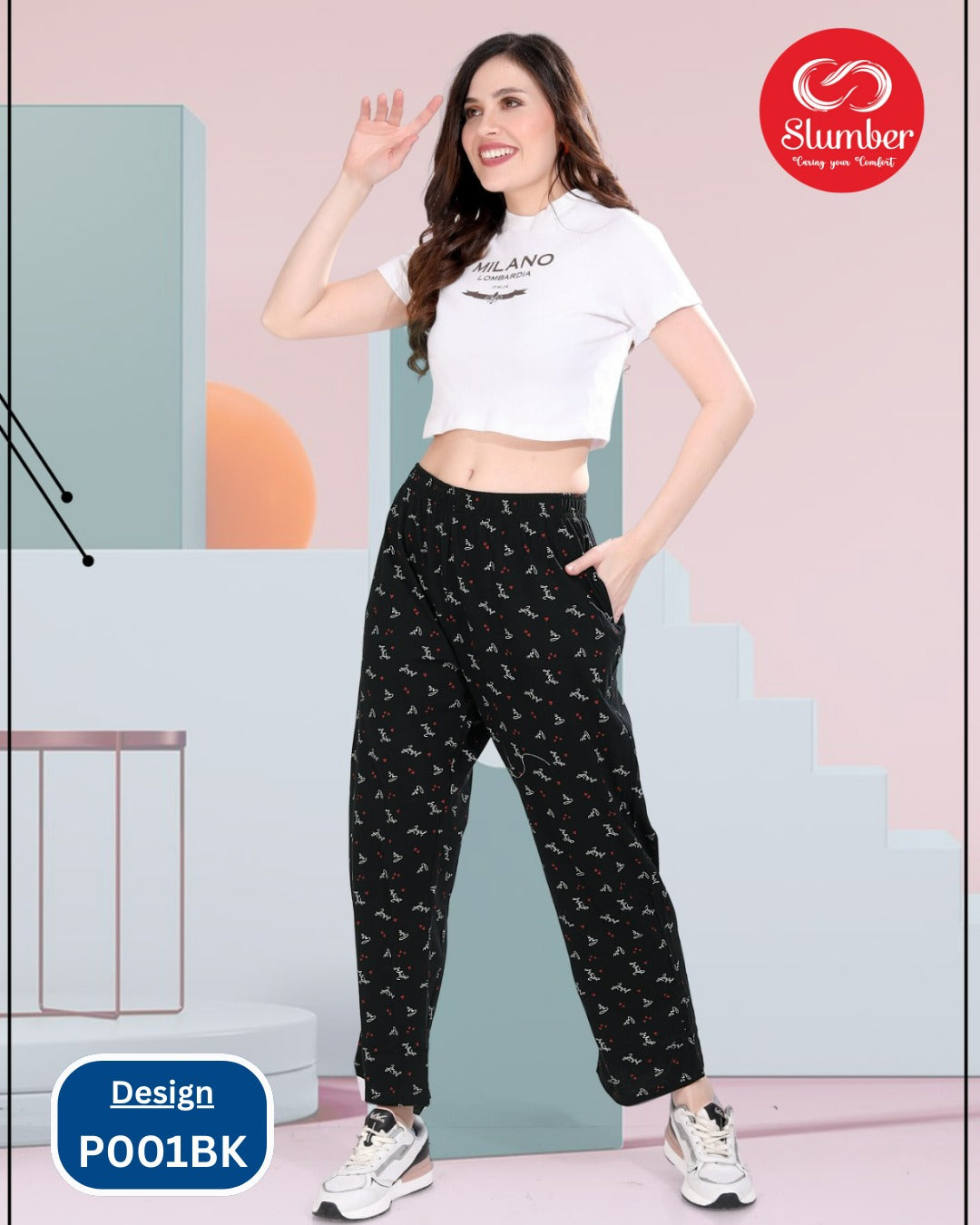 New P001 Slumber Cotton Women Night Lower Wholesaler