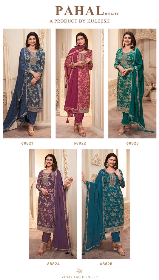 New Pahal Hitlist Vinay Fashion Llp Chinnon Pant Style Suits Wholesale