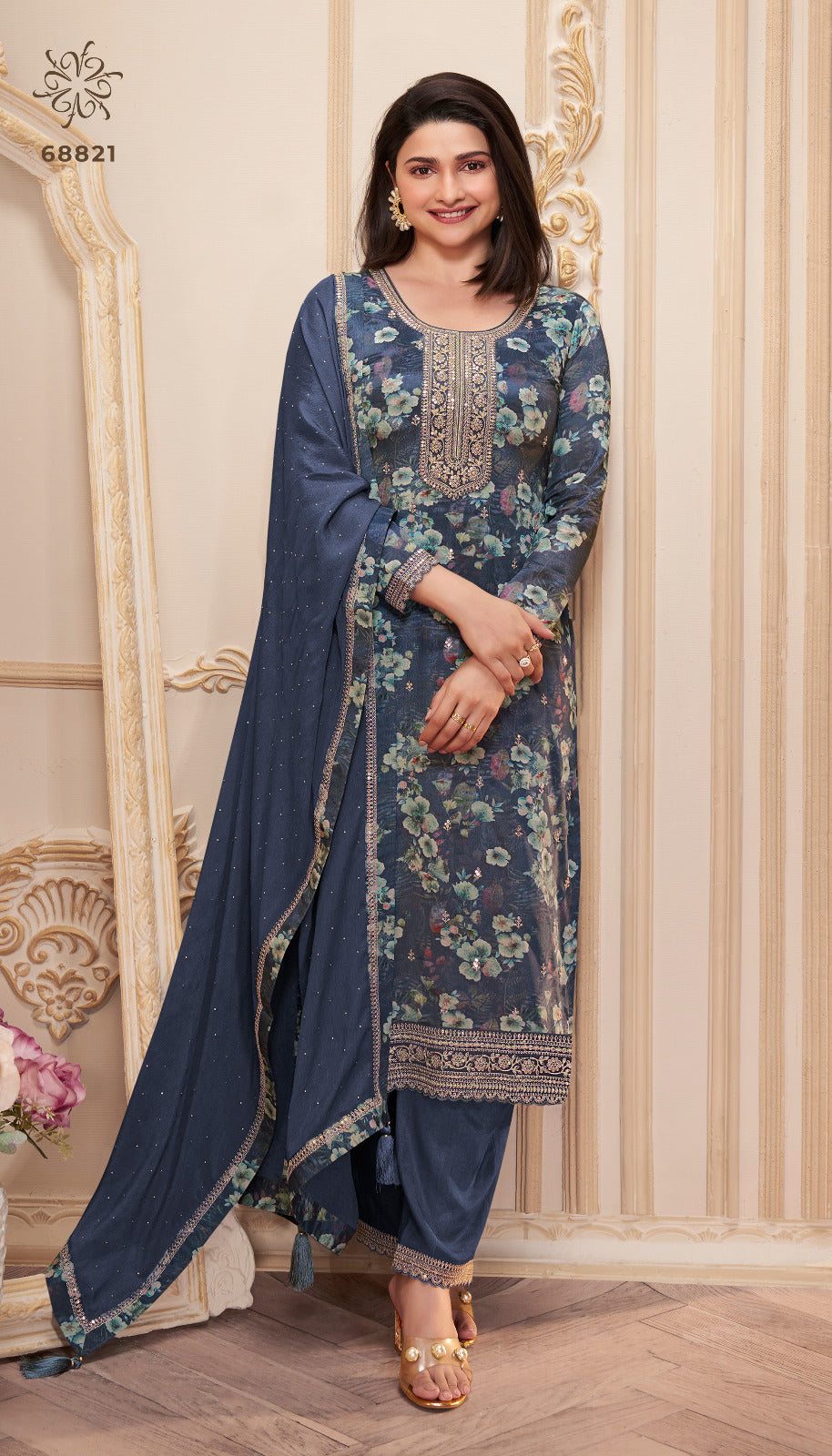 New Pahal Hitlist Vinay Fashion Llp Chinnon Pant Style Suits Wholesale
