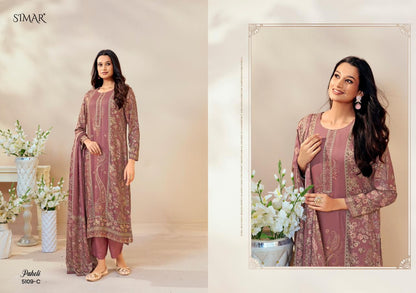 New Paheli Simar Viscose Muslin Pant Style Suits Exporter Gujarat