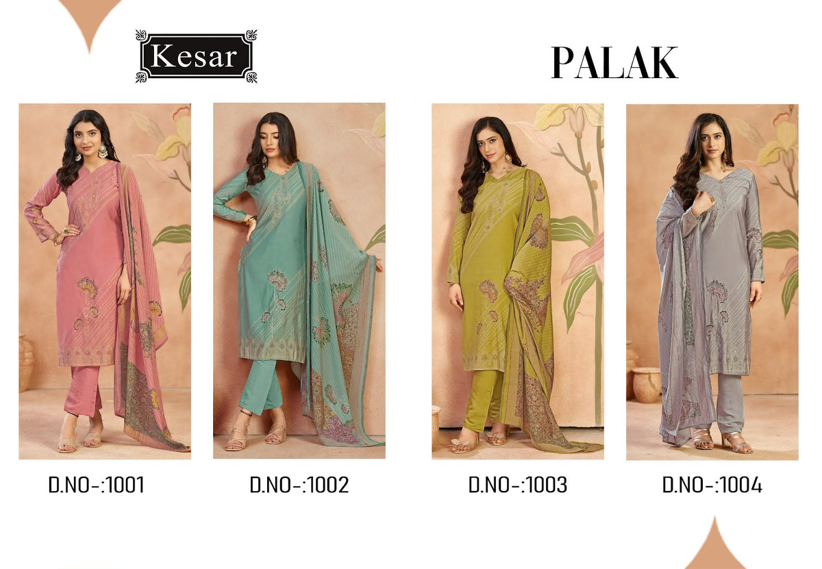 New Palak Kesar Muslin Karachi Salwar Suits Exporter Gujarat