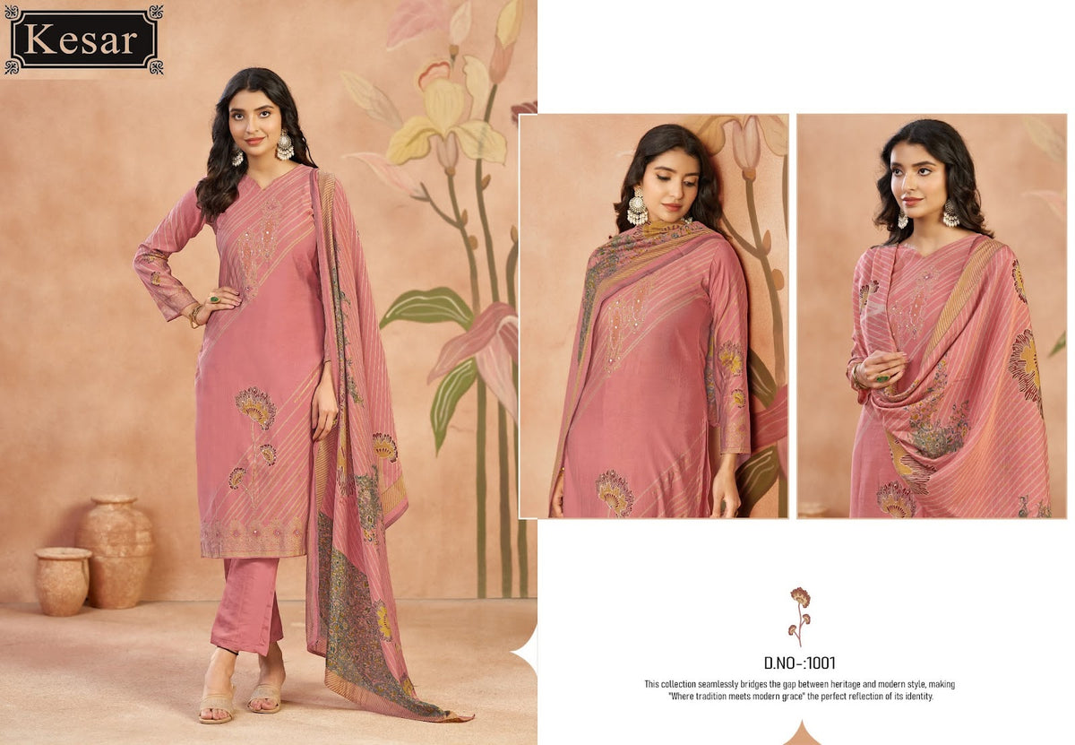 New Palak Kesar Muslin Karachi Salwar Suits Exporter Gujarat