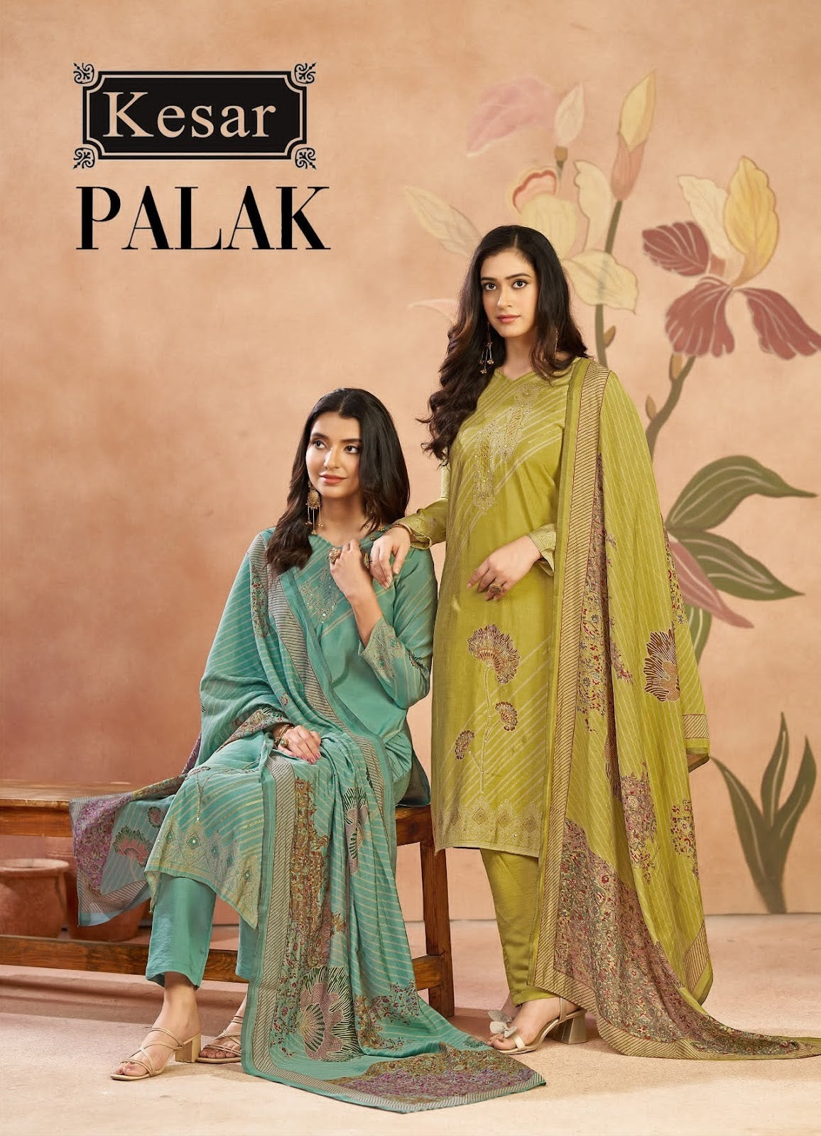 New Palak Kesar Muslin Karachi Salwar Suits Exporter Gujarat