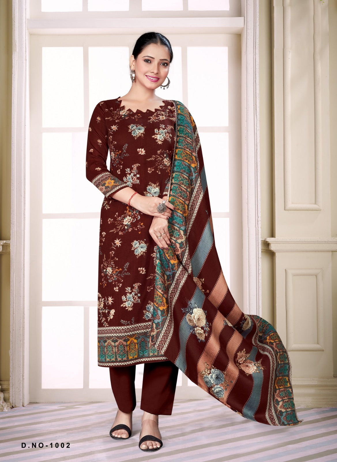 New Pashmina Shwal Vol 14 Sat Pant Style Suits Wholesaler Gujarat