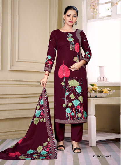 New Pashmina Shwal Vol 14 Sat Pant Style Suits Wholesaler Gujarat