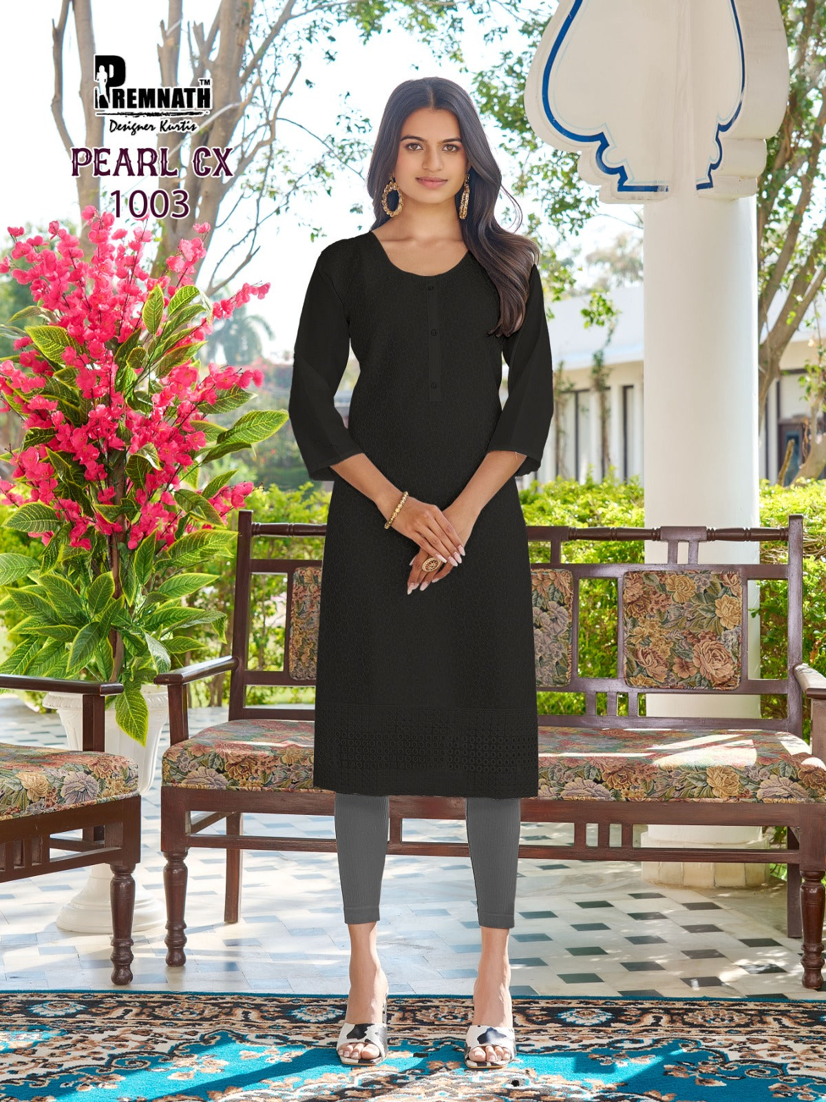 New Pearl Cx Premnath Cotton Knee Length Kurtis Wholesale Price