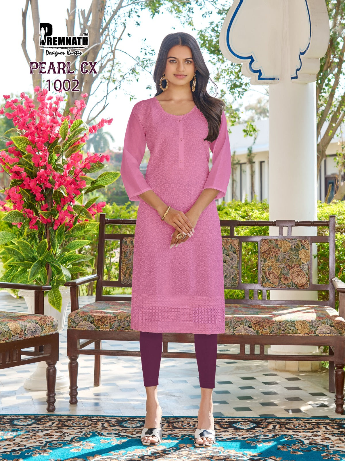 New Pearl Cx Premnath Cotton Knee Length Kurtis Wholesale Price