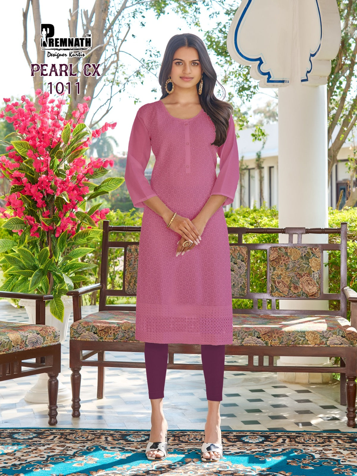 New Pearl Cx Premnath Cotton Knee Length Kurtis Wholesale Price