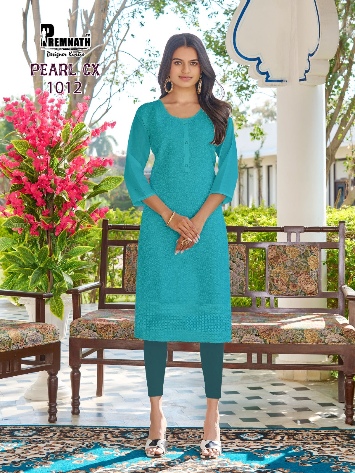 New Pearl Cx Premnath Cotton Knee Length Kurtis Wholesale Price