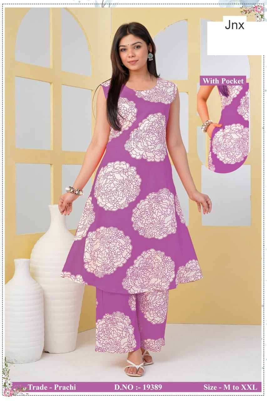 New Prachi 3005 Jnx Rayon Co Ord Set Supplier Gujarat