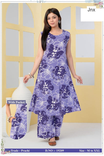 New Prachi 3005 Jnx Rayon Co Ord Set Supplier Gujarat