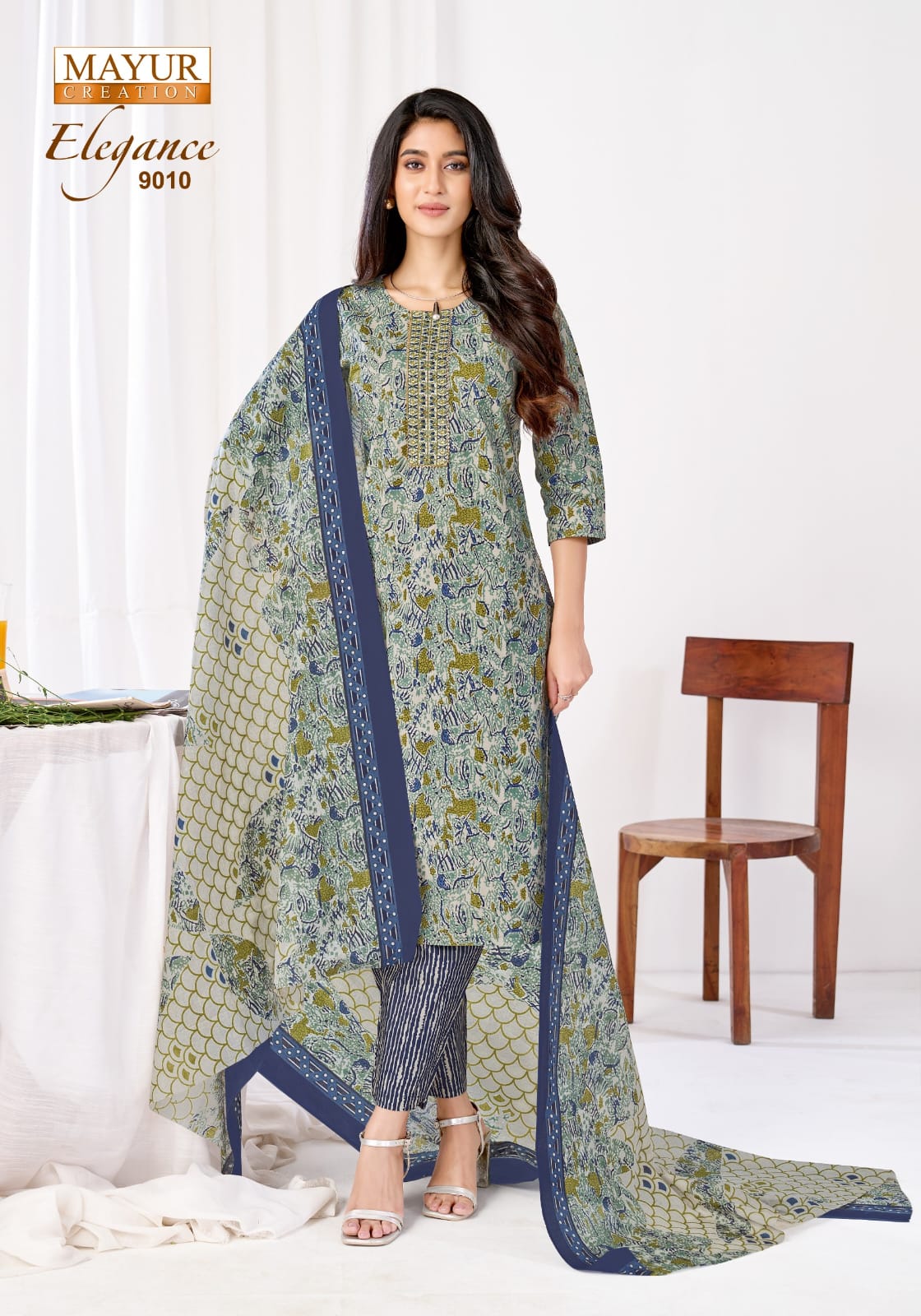 New Print Elegance Vol 9 Mayur Creation Readymade Cotton Pant Suits Manufacturer India