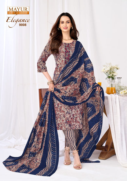 New Print Elegance Vol 9 Mayur Creation Readymade Cotton Pant Suits Manufacturer India