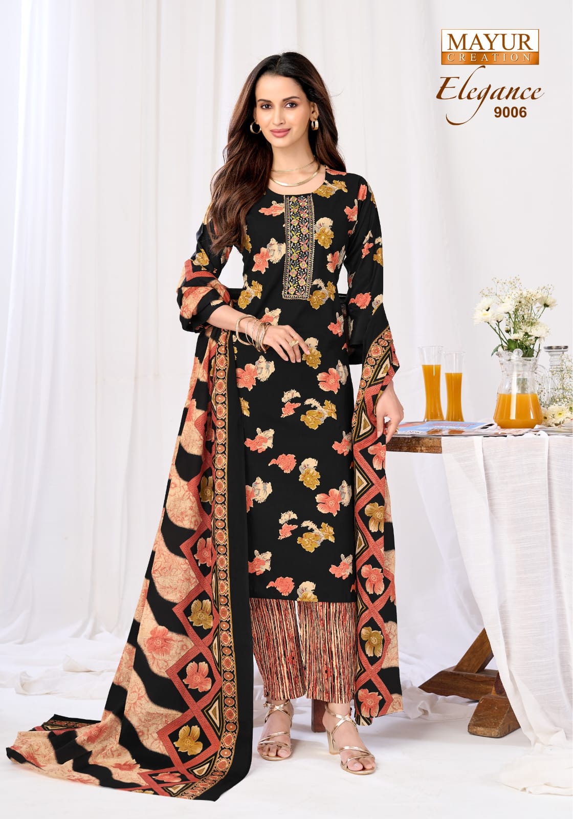 New Print Elegance Vol 9 Mayur Creation Readymade Cotton Pant Suits Manufacturer India