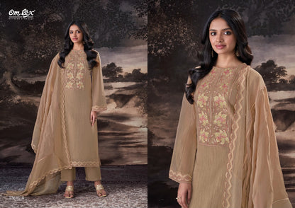 New Priscilla Omtex Silk Tissue Pant Style Suits Manufacturer Ahmedabad