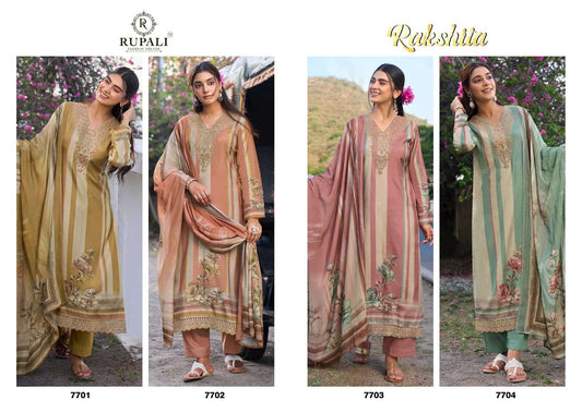 New Rakshita Vol 2 Rupali Viscose Muslin Pant Style Suits Wholesale Price