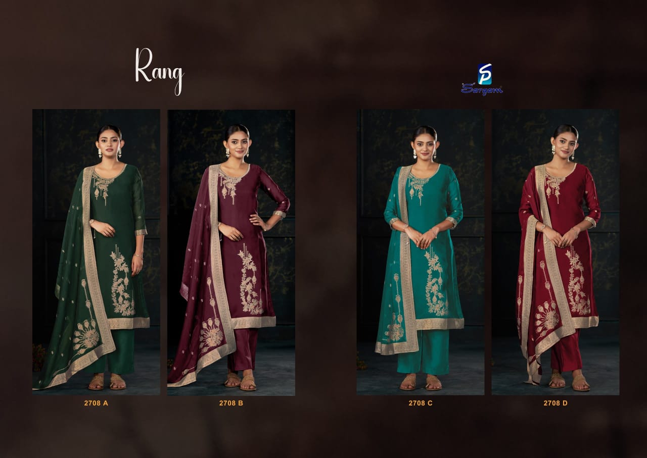 New Rang Sargam Prints Premium Viscose Pant Style Suits Wholesaler India