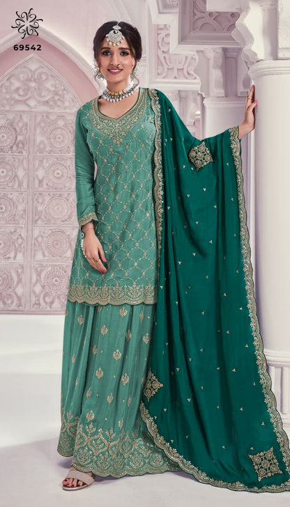 New Rangrasiya Hitlist Vinay Fashion Llp Chinon Sharara Style Suits Manufacturer India