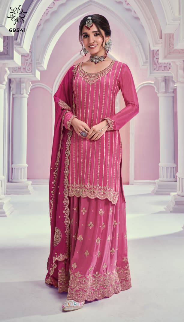 New Rangrasiya Hitlist Vinay Fashion Llp Chinon Sharara Style Suits Manufacturer India