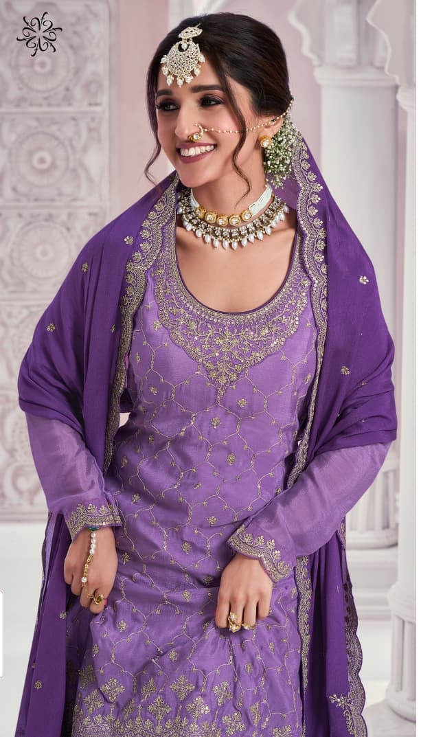 New Rangrasiya Hitlist Vinay Fashion Llp Chinon Sharara Style Suits Manufacturer India