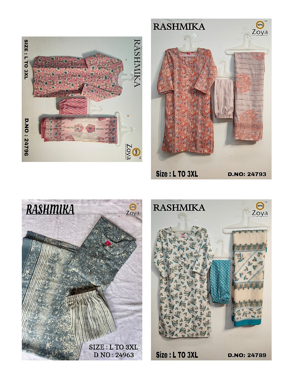 New Rashmika Zoya Capsule Readymade Pant Style Suits Manufacturer
