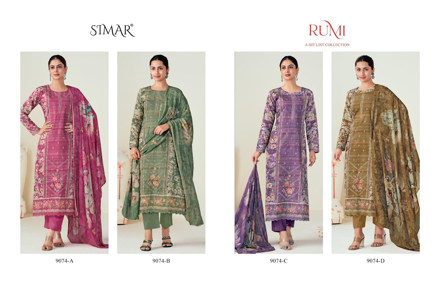 New Rumi Simar Modal Pant Style Suits Wholesaler Ahmedabad