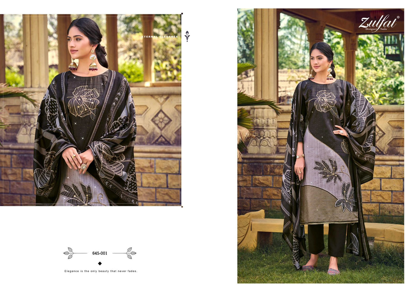 New Sajni Vol 7 Zulfat Designer Pure Jam Karachi Salwar Suits Exporter India
