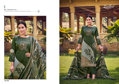 New Sajni Vol 7 Zulfat Designer Pure Jam Karachi Salwar Suits Exporter India