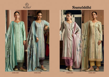 New Samriddhi Rupali Jam Satin Pant Style Suits Supplier India