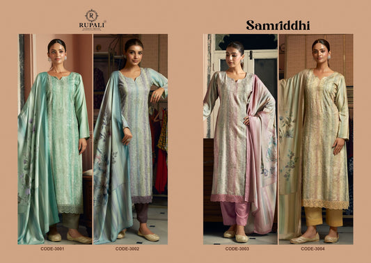 New Samriddhi Rupali Jam Satin Pant Style Suits Supplier India