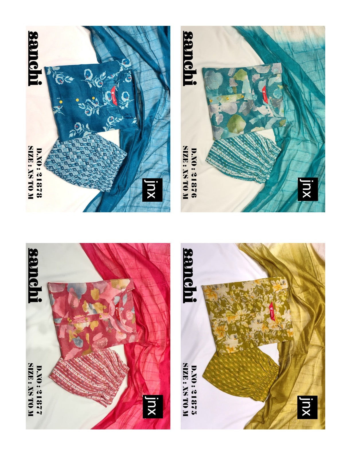 New Sanchi Jnx Capsule Readymade Pant Style Suits Exporter