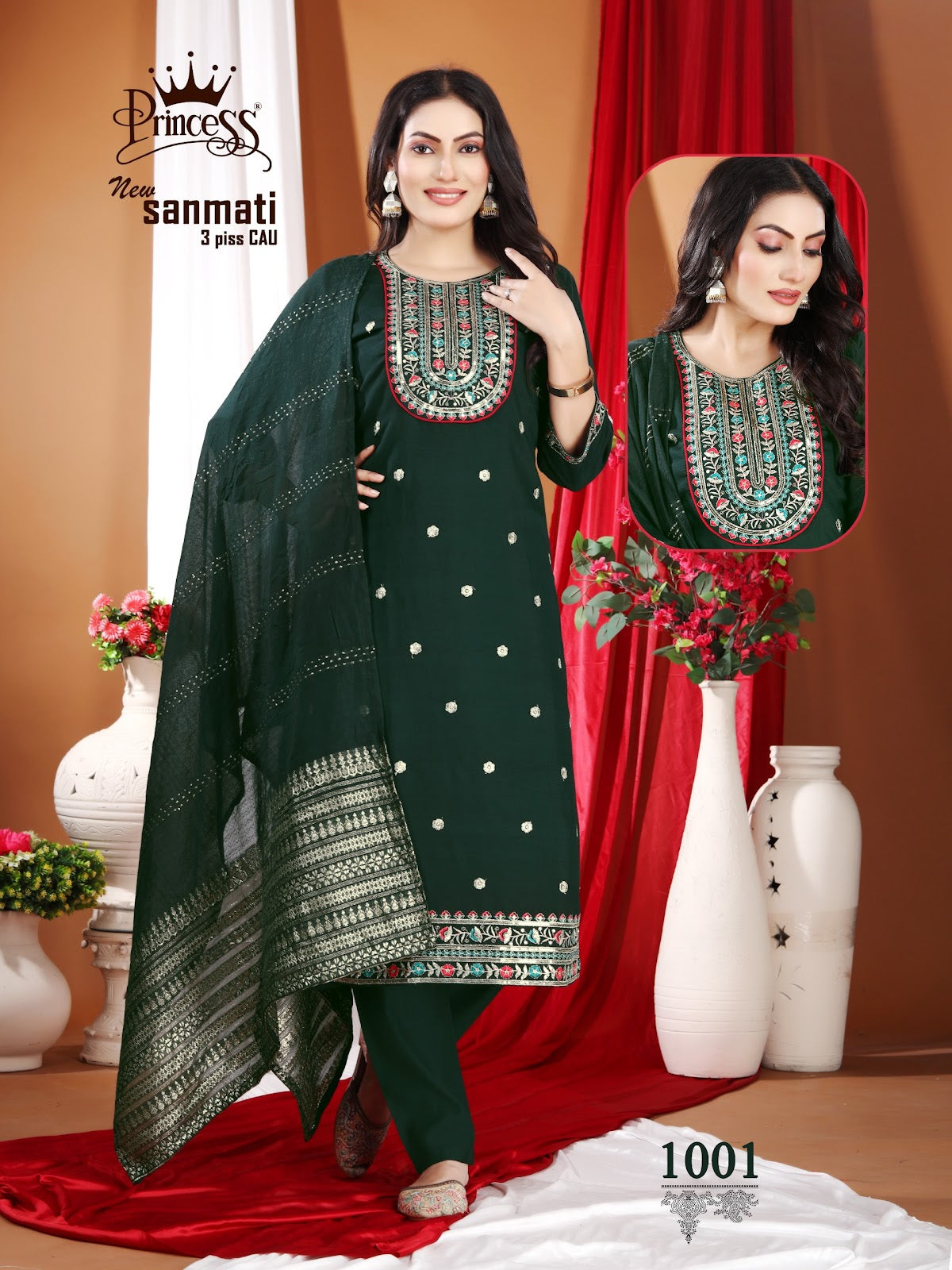 New Sanmati Princess Creation Vetican Readymade Pant Style Suits Manufacturer India