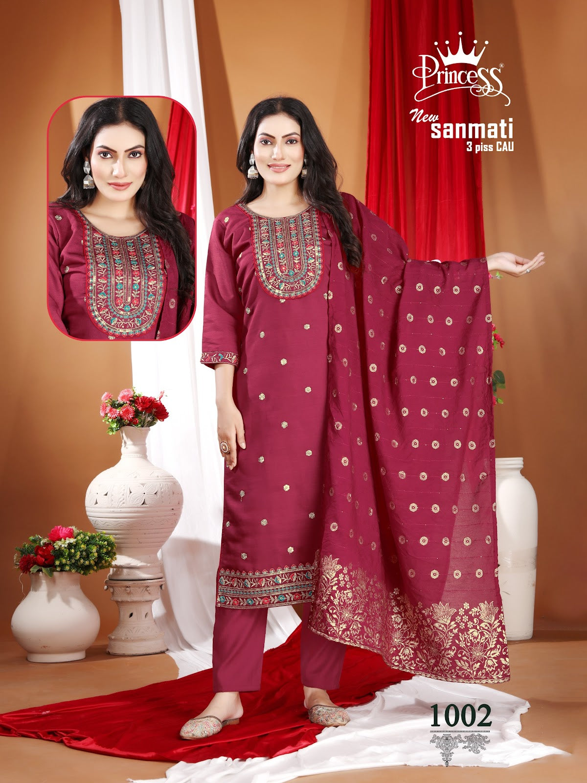 New Sanmati Princess Creation Vetican Readymade Pant Style Suits Manufacturer India