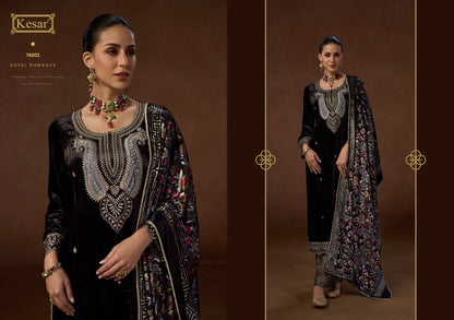 New Shaad Kesar Viscose Velvet Suits Exporter India