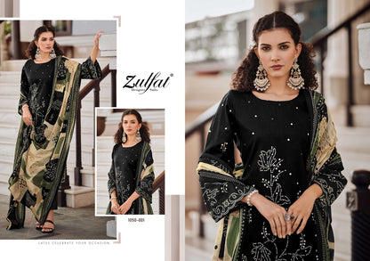 New Shanaya Zulfat Designer Cotton Karachi Salwar Suits Exporter Gujarat