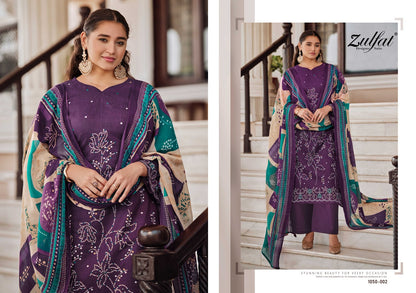 New Shanaya Zulfat Designer Cotton Karachi Salwar Suits Exporter Gujarat