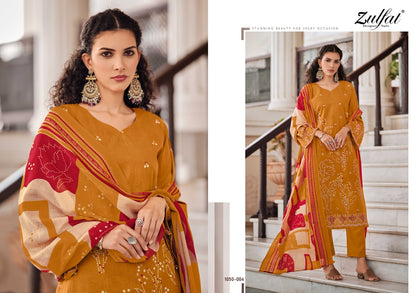 New Shanaya Zulfat Designer Cotton Karachi Salwar Suits Exporter Gujarat