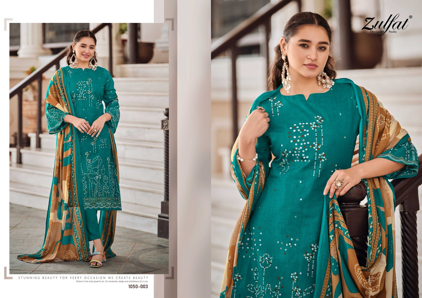 New Shanaya Zulfat Designer Cotton Karachi Salwar Suits Exporter Gujarat