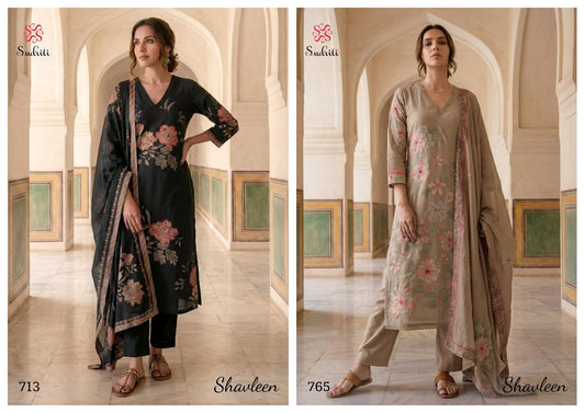 New Shavleen Sudriti Sahiba Cotton Lawn Pant Style Suits Supplier