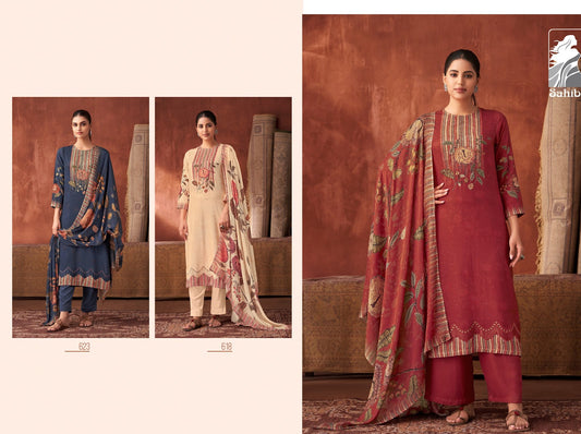 New Shenaz Sahiba Muslin Silk Pant Style Suits Wholesaler Gujarat