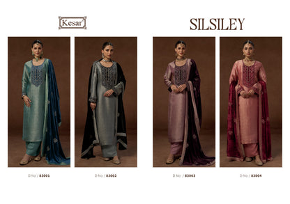 New Silsiley Kesar Woven Silk Velvet Suits Supplier